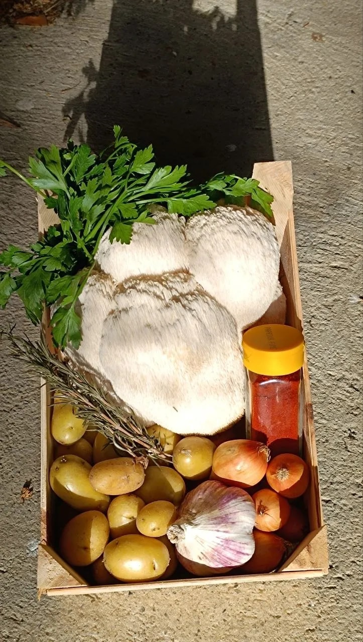 Ingrédients de la recette Crinière de lion façon bavette