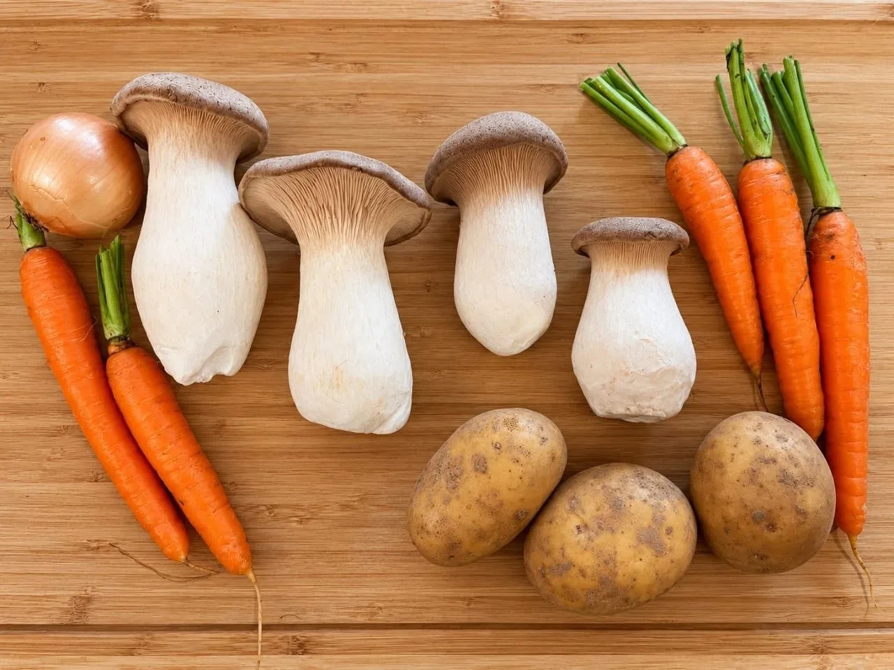 Ingrédients de la recette Noix d’eryngii façon Saint-Jacques